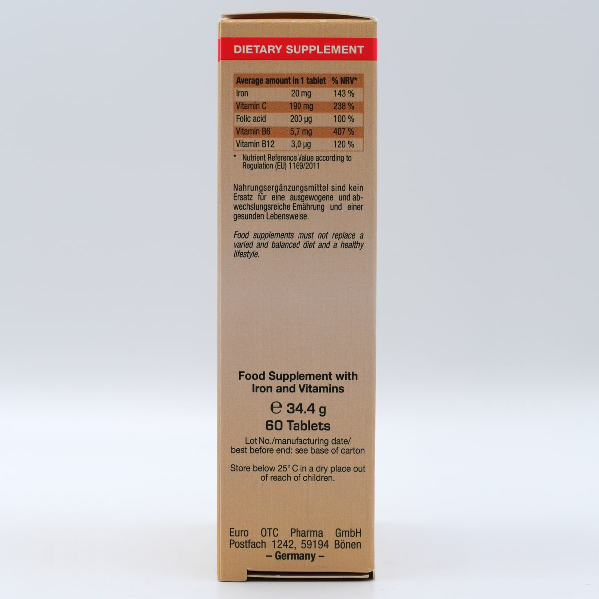 قرص آهن آیزن پلاس یوروویتال ( Eisen plus )